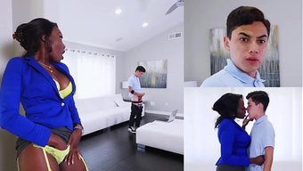 Juan El Caballo Loco, Siyahi Üvey Anne Osa Lovely'Nin Beyaz Aletini Okşarken Yakalandı.