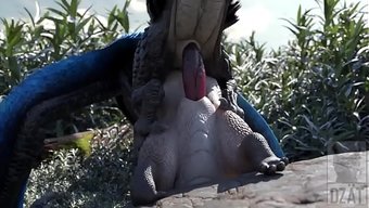 Bir Ejderha Glory Hole’da Sikişiyor, Anime Tutkusunu Tam Anlamıyla Yaşatıyor.