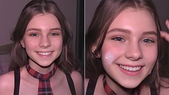 Yeni On Sekiz Yaşında Ve Okul Üniforması Giymiş, Harika Bir Oral Seks Yapan Güzel Ve Itaatkar Bir Bebek.