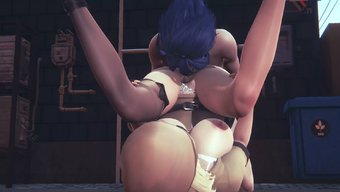 Japon Hentai Animasyonu: Bir Polis, Açık Havada Oral Seks Yapan Bir Kadını Zevklendiriyor