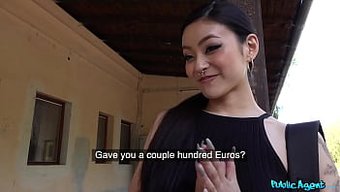 Muhteşem Asyalı Bebek Rae Lil Black Ile Sert Tren Istasyonu Seks