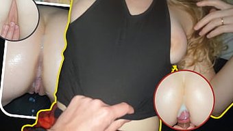 Sıkı Amcığı Olan Pijamalı Bir Genç, Baba Figüründen Anüsüne Boşalıyor