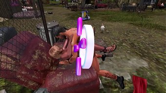 Brandi, 3d Porno Sahnesinde Tam Bir Orospu Çiftlik Kızı.