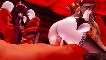 Sabah Güneşinde Vahşi Bir Kız Ve Cesur Mmd Animasyonu