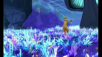 Küçük Bir Kobold Dansının Eğlenceli 3d Animasyonu