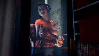 Sıkı Bebek, Duşta Büyük Bir Yarak Tarafından Beceriliyor